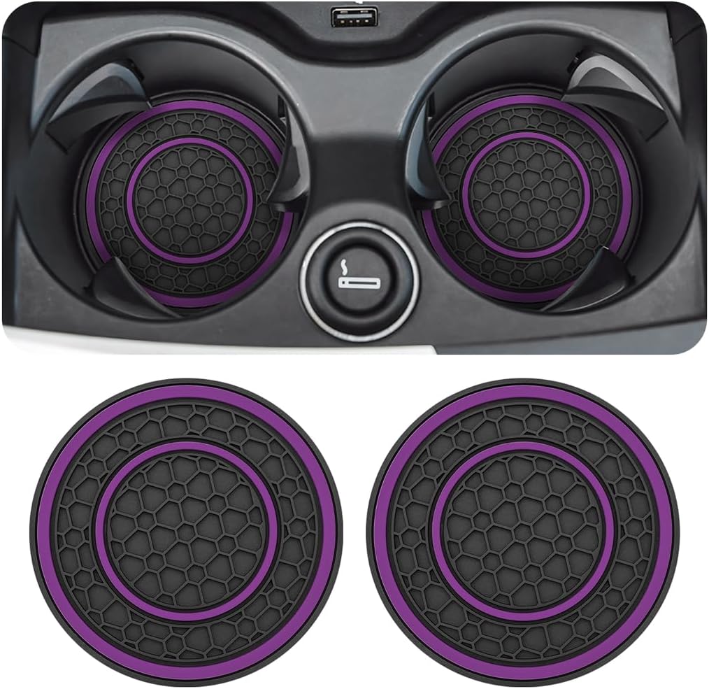 2 Pzas Posavasos Coche Antideslizantes 2.75pulg Impermeables