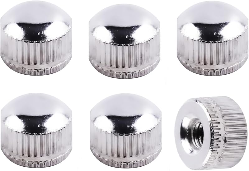 Tapones rosca lámpara led empotrada m4 cromadas set 6