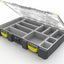 Caja organizadora plástico impermeable gris amarillo