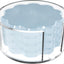Set 4 posavasos acrílico festoneado azul claro