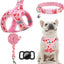 Arnés perro pequeño con soporte AirTag y collar suave