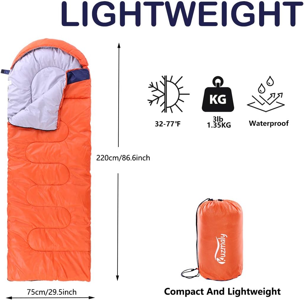 Saco dormir acampar 3 estaciones ligero impermeable