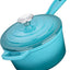 Cacerola hierro fundido 2qt con tapa antiadherente