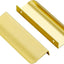 40 Tiradores ocultos cocina 120mm borde dorado