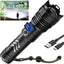Linterna LED Recargable 99000 Lúmenes Impermeable Camping