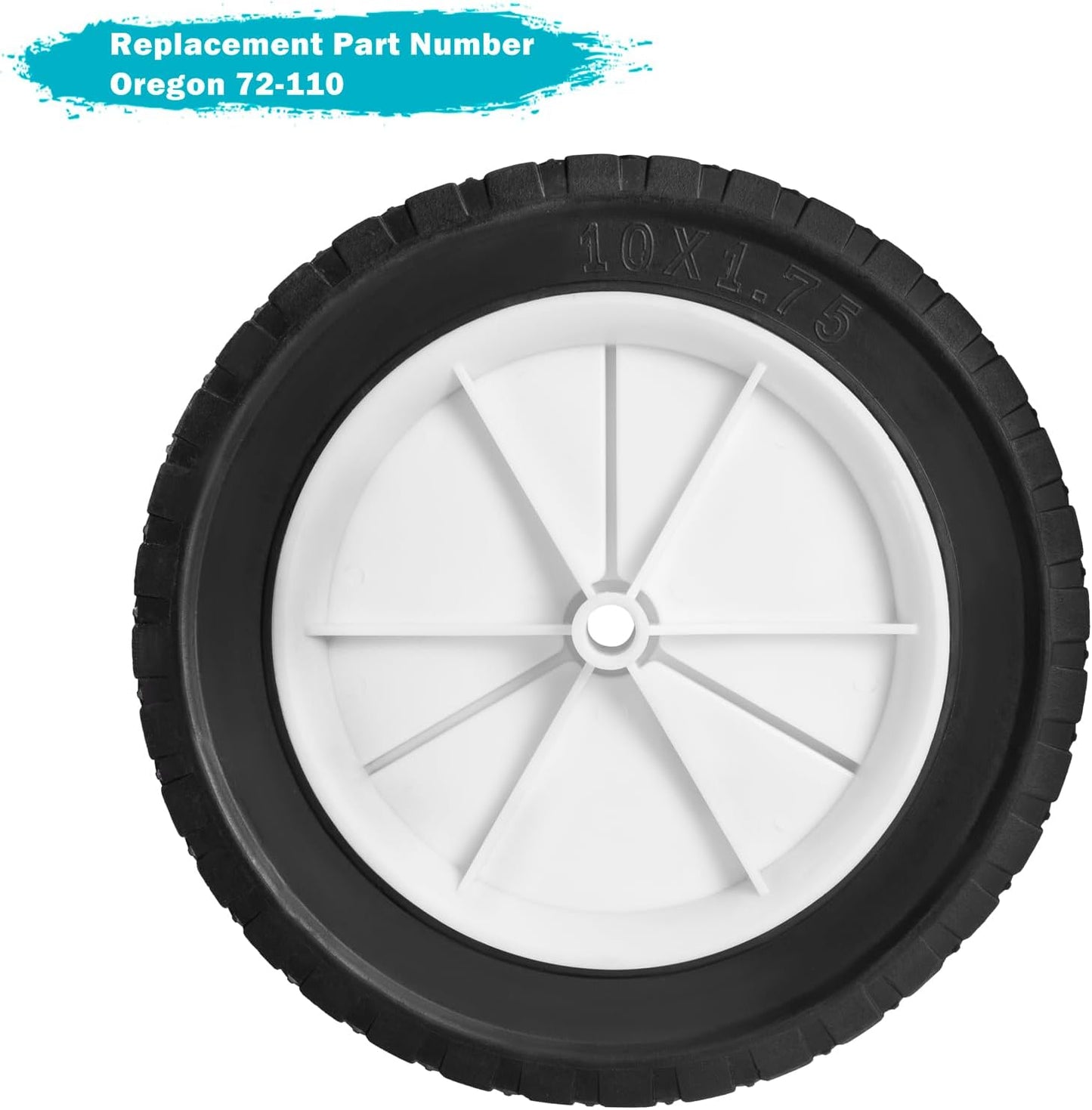 Ruedas cortacésped Oregon 72-110 10x1.75pulg acanalada set 2
