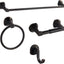 Set 4 Pzas Toallero Inox Pared con Gancho Bata