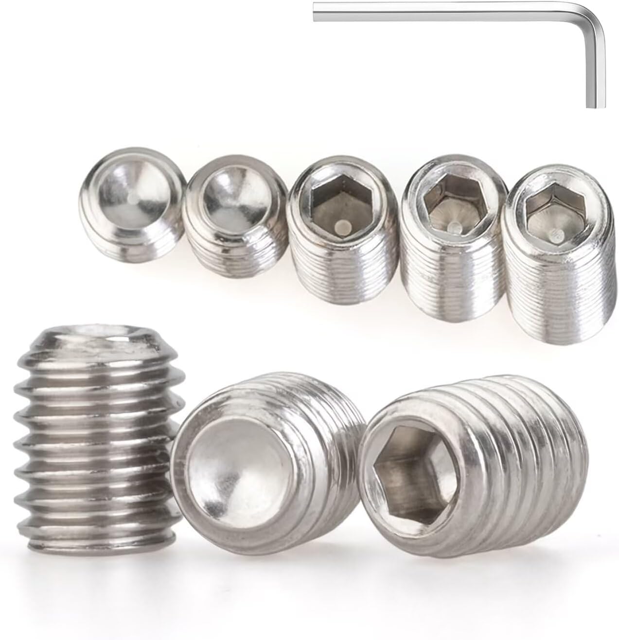 Tornillos acero inox 304 8mm x 8mm 30 pzas