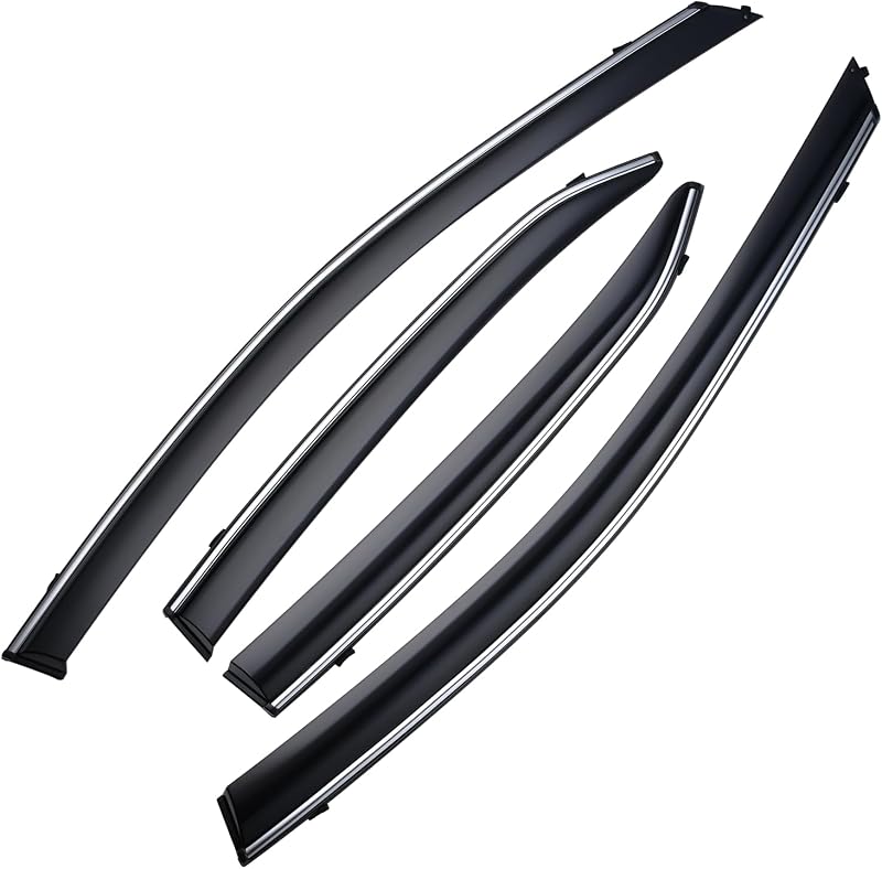Tinte humo adhesivo viseras cromadas para Toyota Camry 18-23
