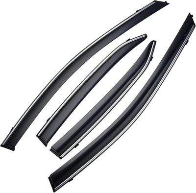 Tinte humo adhesivo viseras cromadas para Toyota Camry 18-23