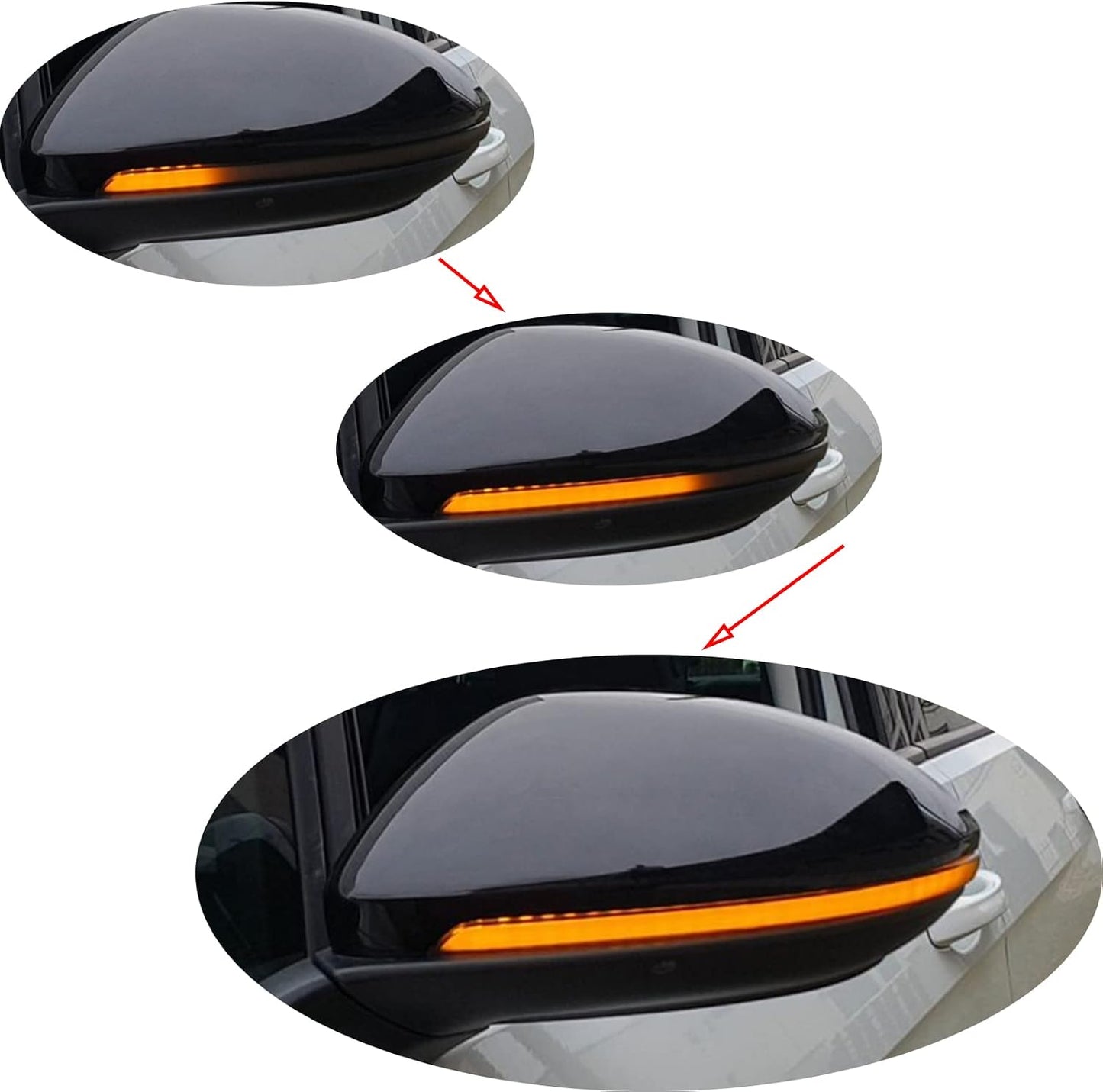 Lente ahumada LED dinámico VW Golf MK7 7.5 VII GTI