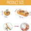 Llavero bambú pared con ganchos decorativos para cocina
