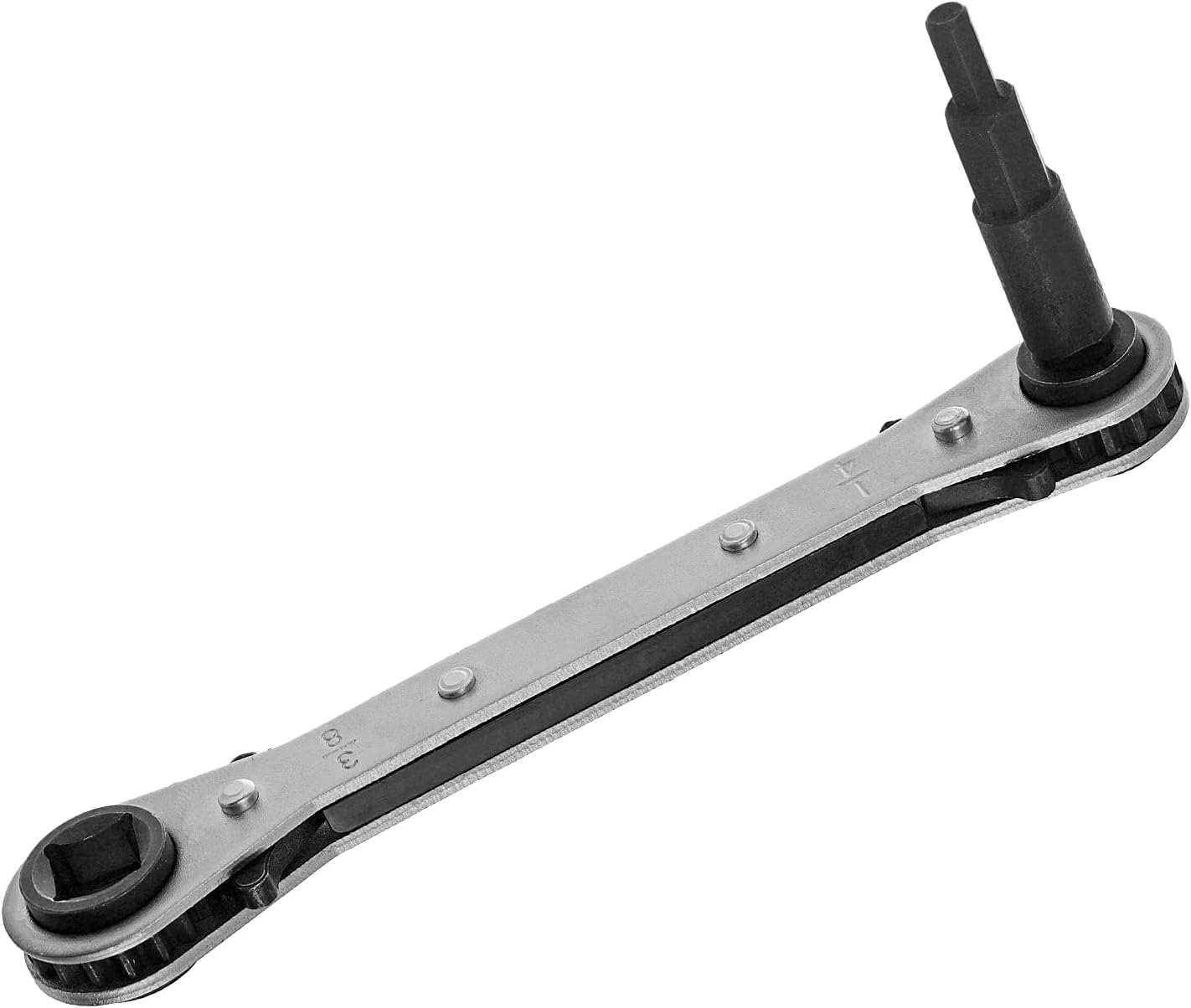 Llave trinquete HVAC con adaptador hexagonal 3/16-3/8 pulg