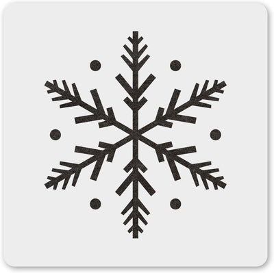Plantilla copo nieve 6" reutiliz. pintura pared