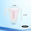 2 Tazas Medidoras Plástico 8.45oz con Asa Escala