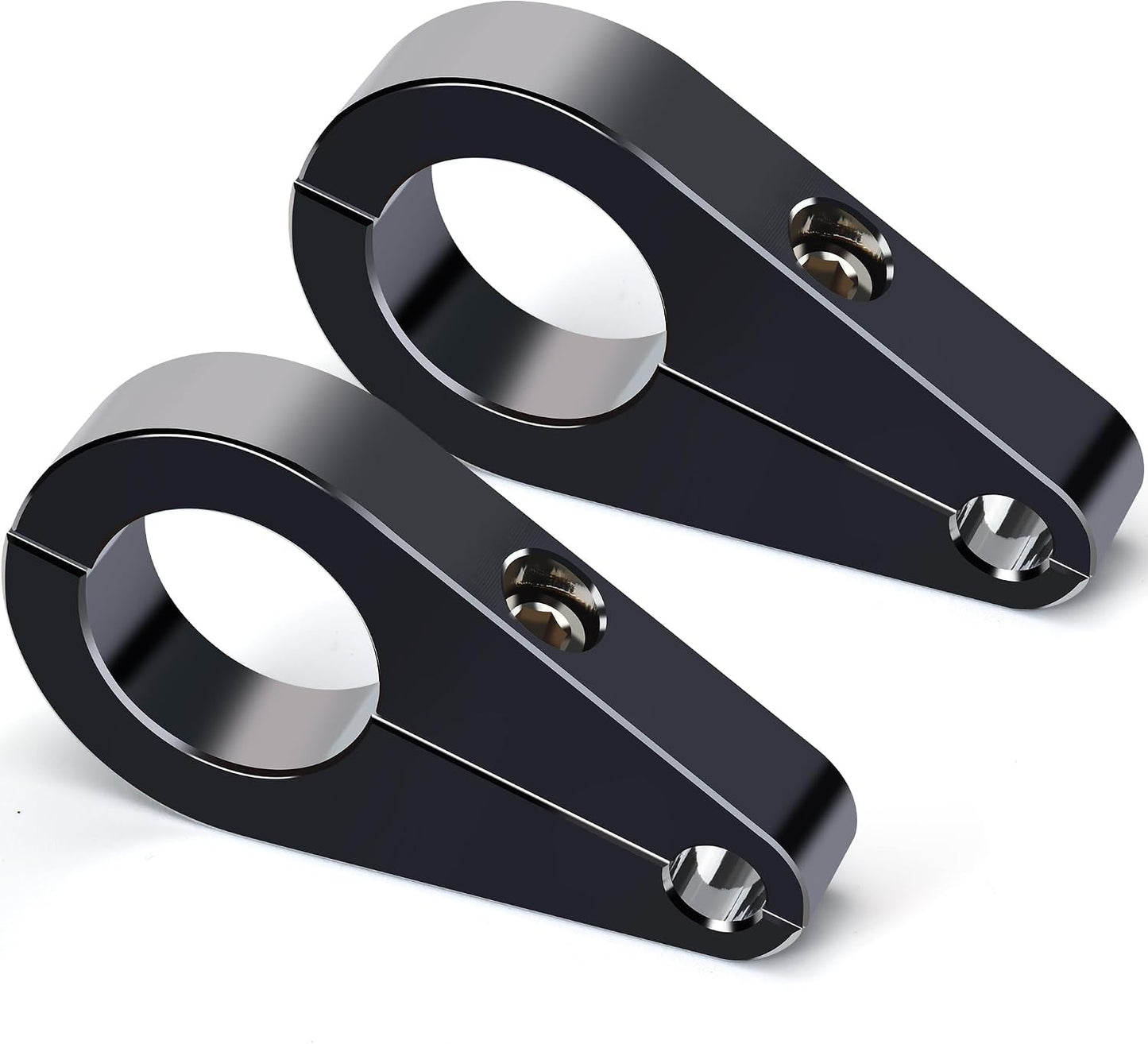 Abrazadera cable embrague manillar 1" Harley 2uds negro