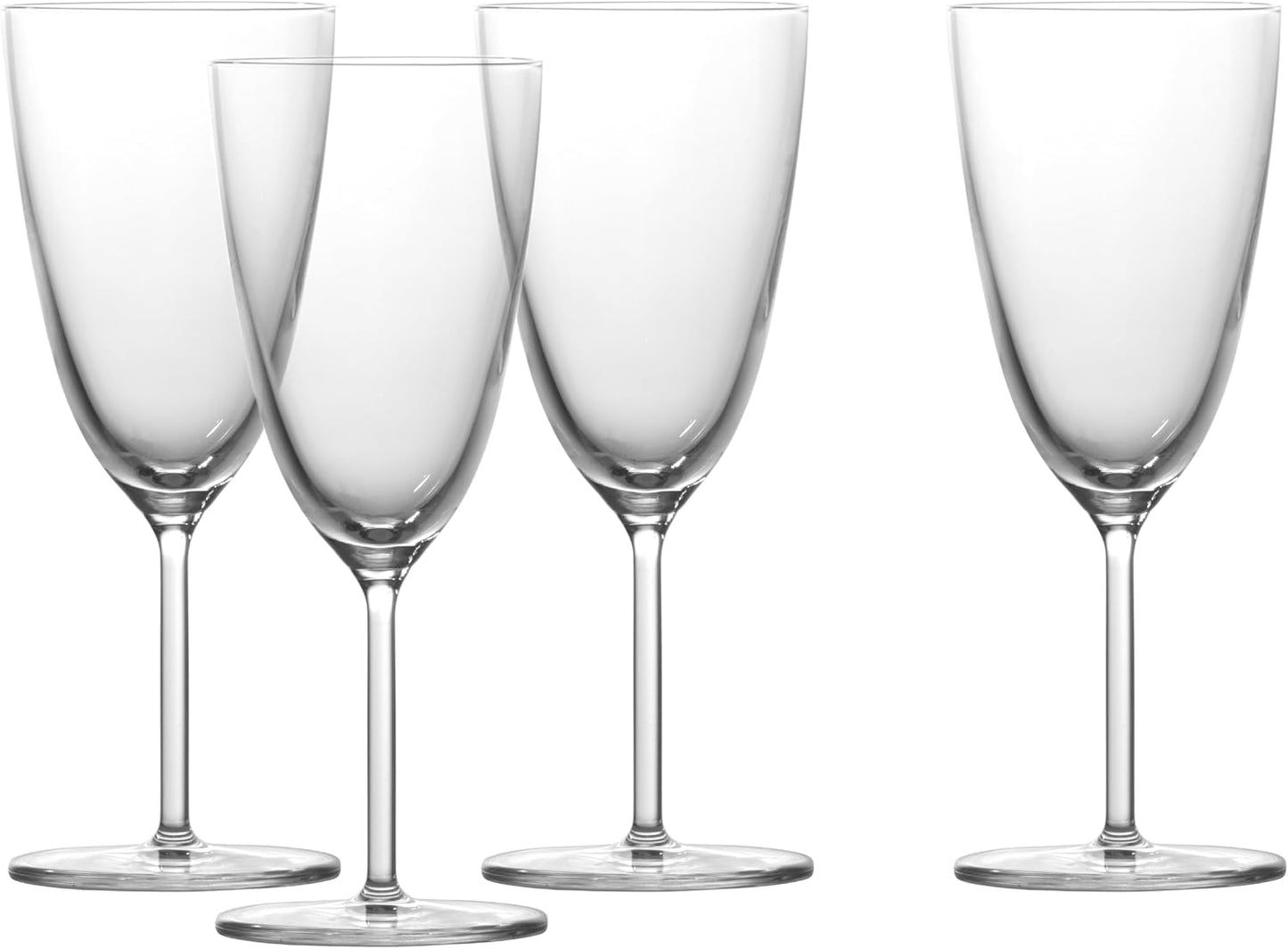 Vaso cristal 10oz color vino blanco set 4 transparente