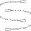 Cadena silla colgante con mosquetones 2 pzas