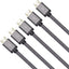 Cable HDMI 2.1 trenzado 8K 60Hz 48Gbps 3 pies negro/gris