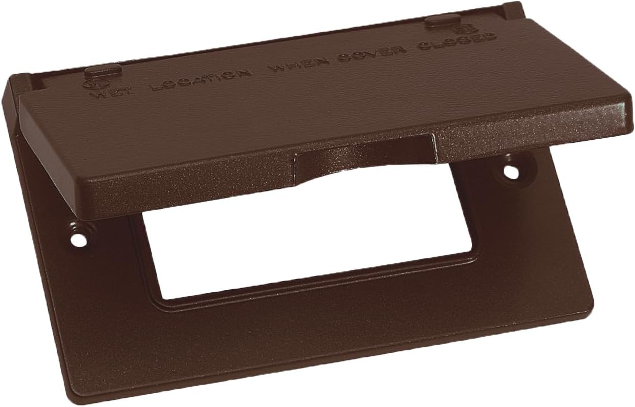 Cubierta GFCI 1-Gang Horizontal Bronce resistente
