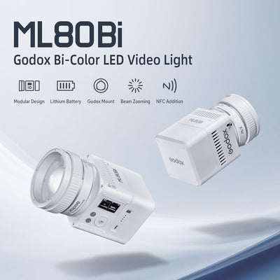 Luz video COB bicolor 2800K-6500K CRI 96 portátil