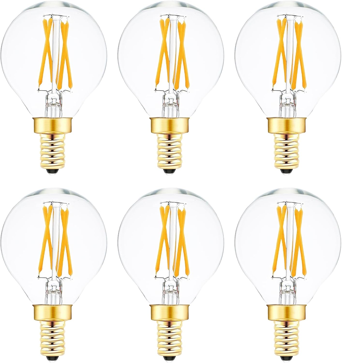 Bombilla LED E12 4W G16.5 regulable pack 6