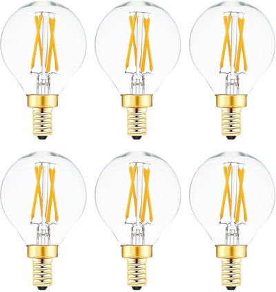Bombilla LED E12 4W G16.5 regulable pack 6