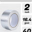 Cinta butilo aluminio impermeable 2" x16.4ft reparación
