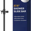 Barra deslizante ducha metal 27.5" ajustable