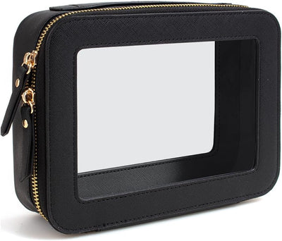 Bolsa maquillaje transparente TSA aprobado con cremallera viaje
