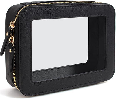 Bolsa maquillaje transparente TSA aprobado con cremallera viaje