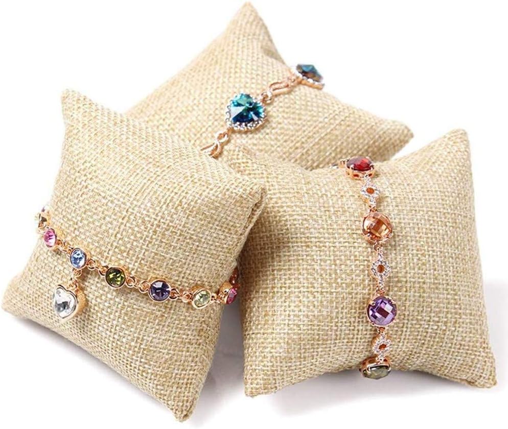 10 Pzas Pulseras Lino Reloj Almohada Joyas