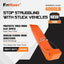 4 Patines Resistentes para Neumáticos 4000lb Naranja