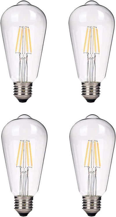 Bombilla LED equivalente 40W blanco suave 2700K E26 set 4