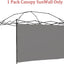 Pared toldo desplegable 10x10ft color gris