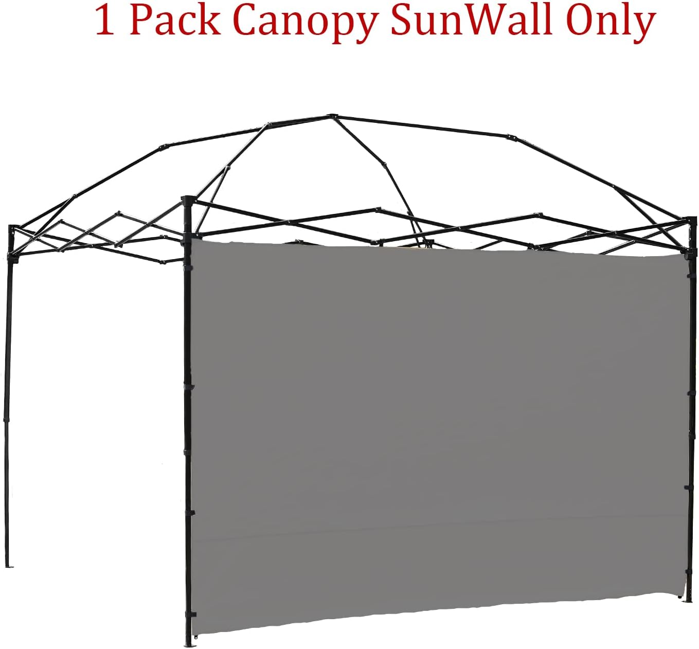 Pared toldo desplegable 10x10ft color gris