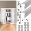 Set 2 herrajes puertas plegables aluminio riel 36"