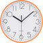 Reloj pared redondo 9pulg números arábigos color naranja