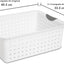 Cesta Ultra Grande Contenedor Almacenamiento 6 Pzas Blanco