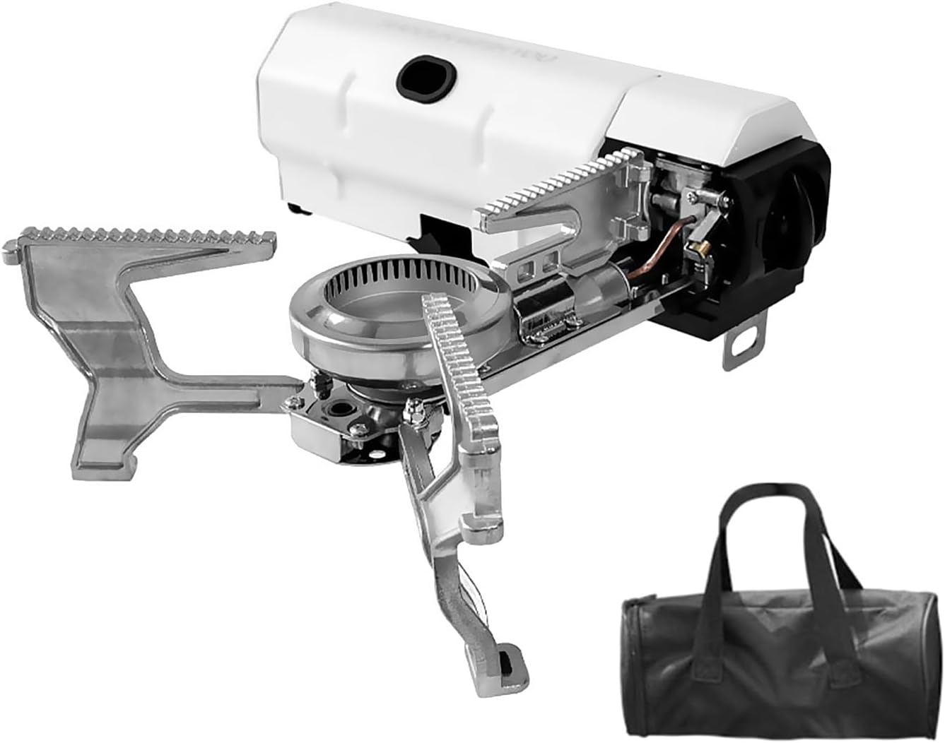 Estufa casete 2600W butano ajustable blanco