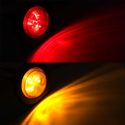 16 Luces LED 2" Redondas para Remolque IP67 con Ojales