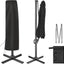 Funda sombrilla plátano impermeable 7-12ft negro