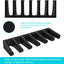 Soporte pared PMag ABS 6x estante revistas