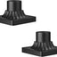 Base luz poste exterior aluminio resistente agua 3pulg