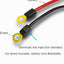 Cable enchufe Anderson 50 A con anillo cobre 10 AWG 19.7"