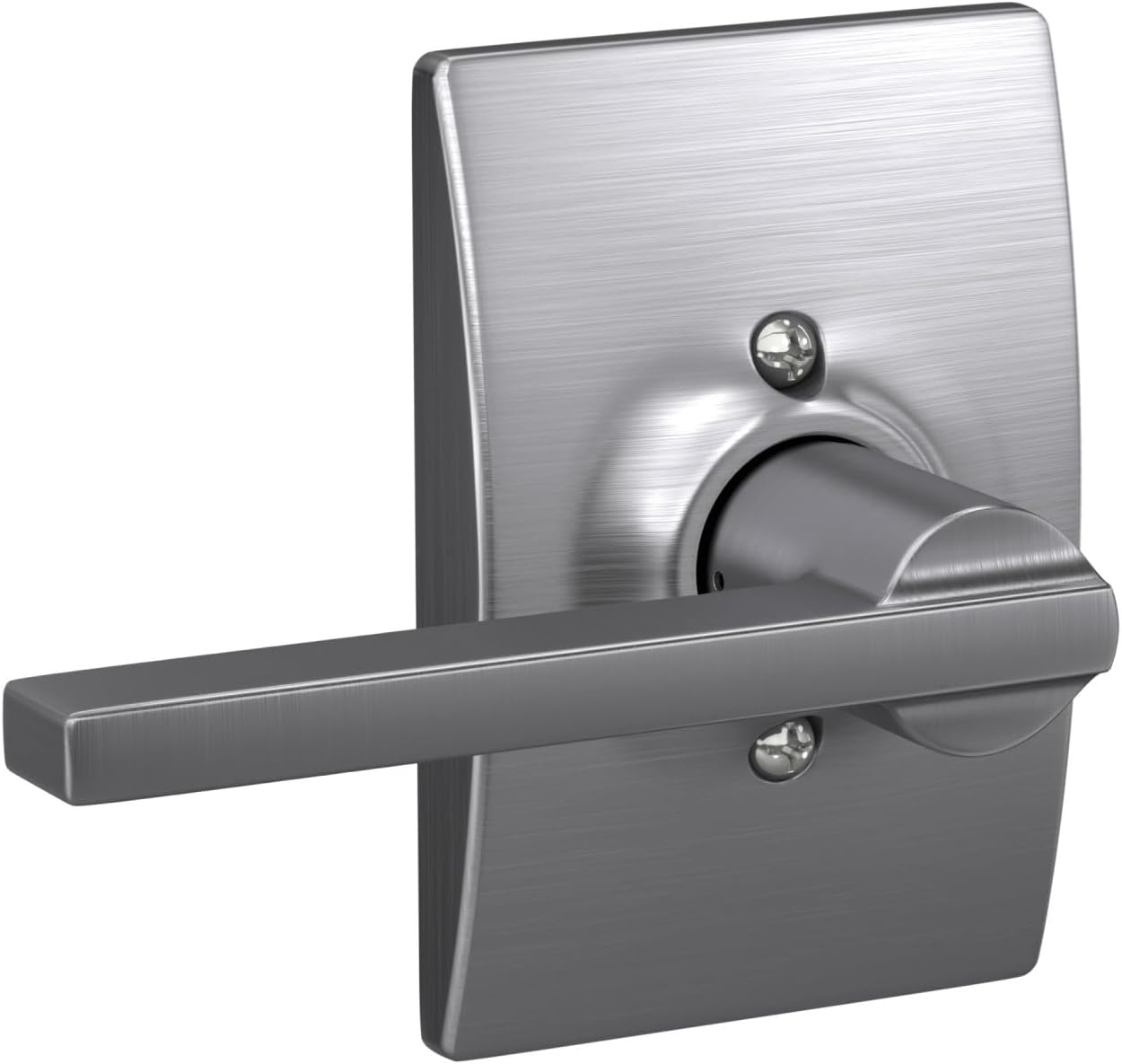 Manilla puerta cerradura paso cromo satinado