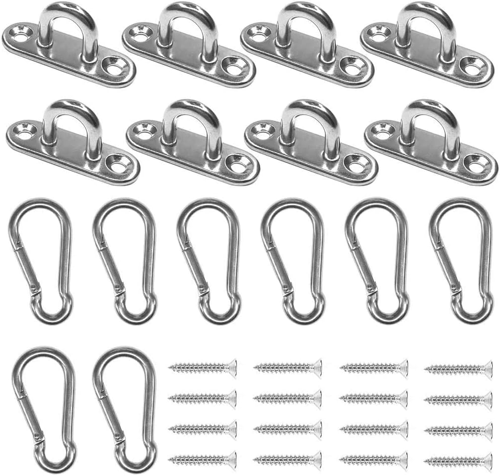 Ganchos en U acero inox 1.8pulg pack 8