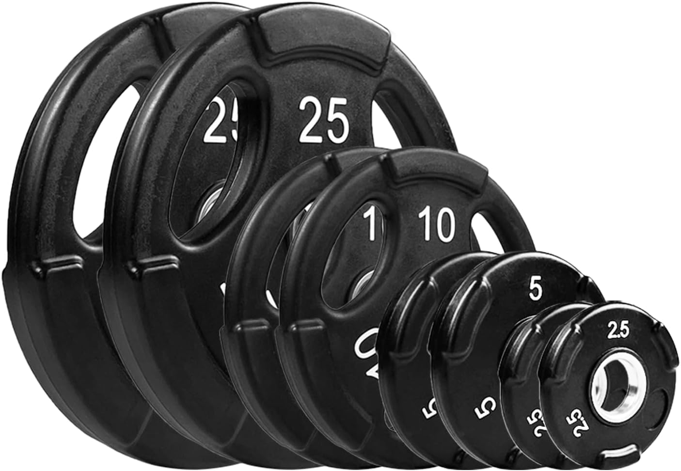 Set platos uretano 85lb 25x10x5x2.5 pulg acabado premium