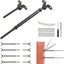 Kit barandilla cable negro acero inox T316 1/8pulg