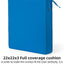 2 Cojines Asiento Exterior 22x22x3" Impermeables Azul Claro